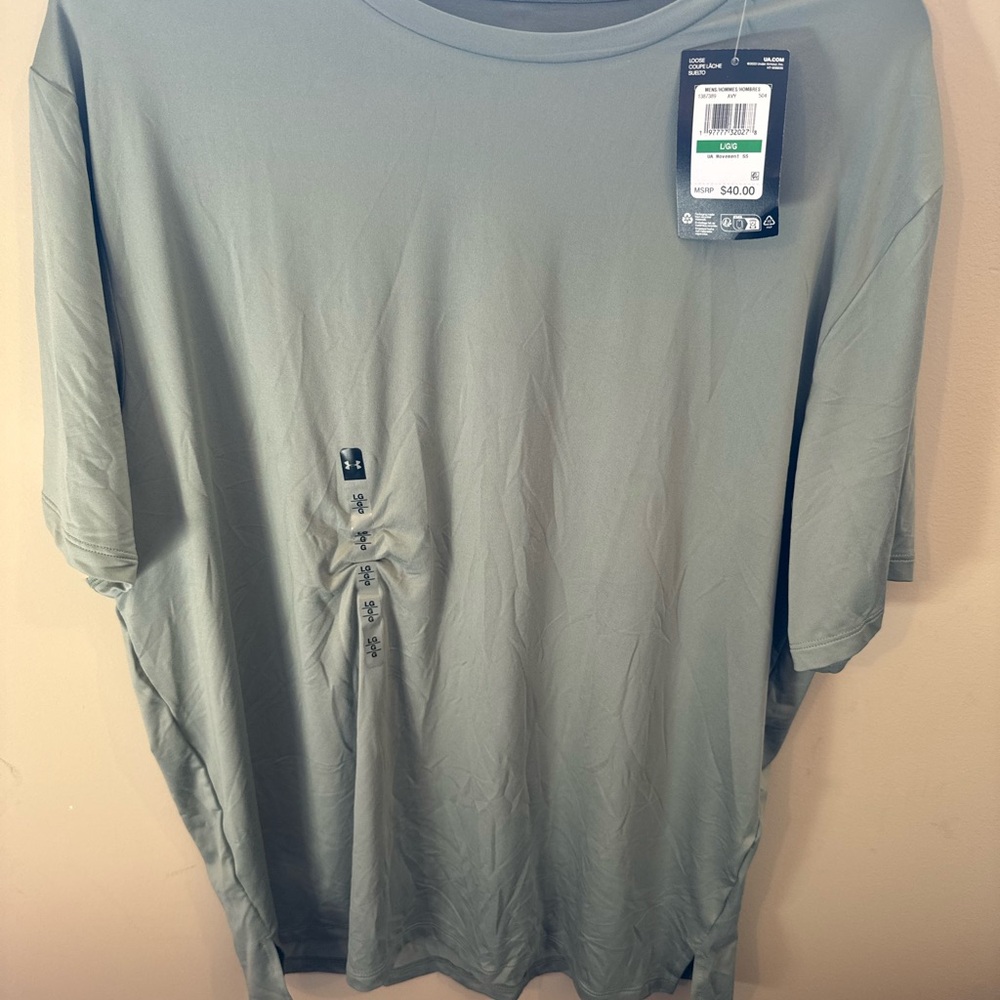 Men's Green Under Armour Athletic T-Shirt Large